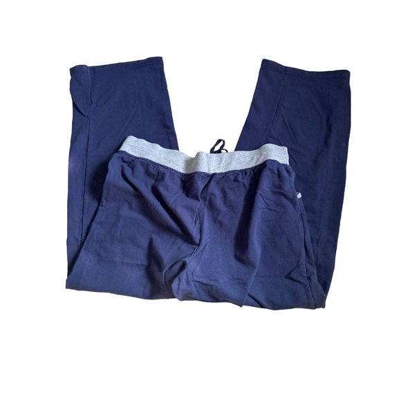 Tommy Hilfiger women’s size XL blue gray elastic tie waist pockets sleep pants - Picture 2 of 6